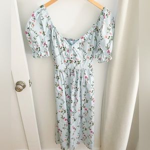 Hill House NWOT Ophelia, Pond Floral Poplin
